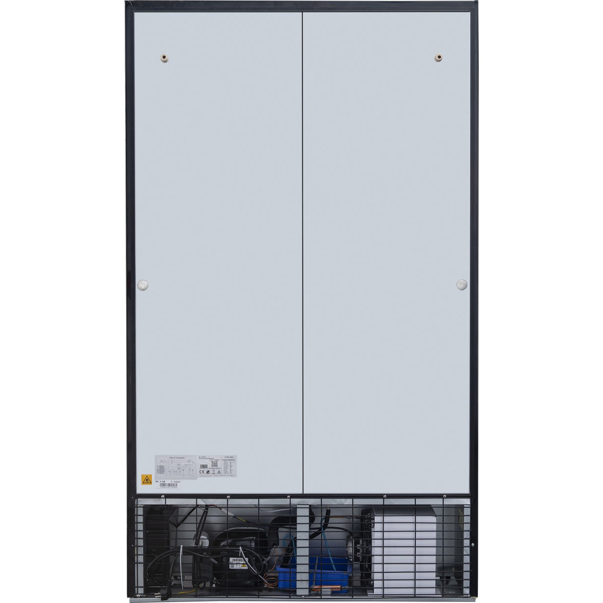 Commercial Bottle Cooler Upright 773 Litres Fan Cooling Twin Hinged Doors Black Canopy Light | Lg805 Bblack