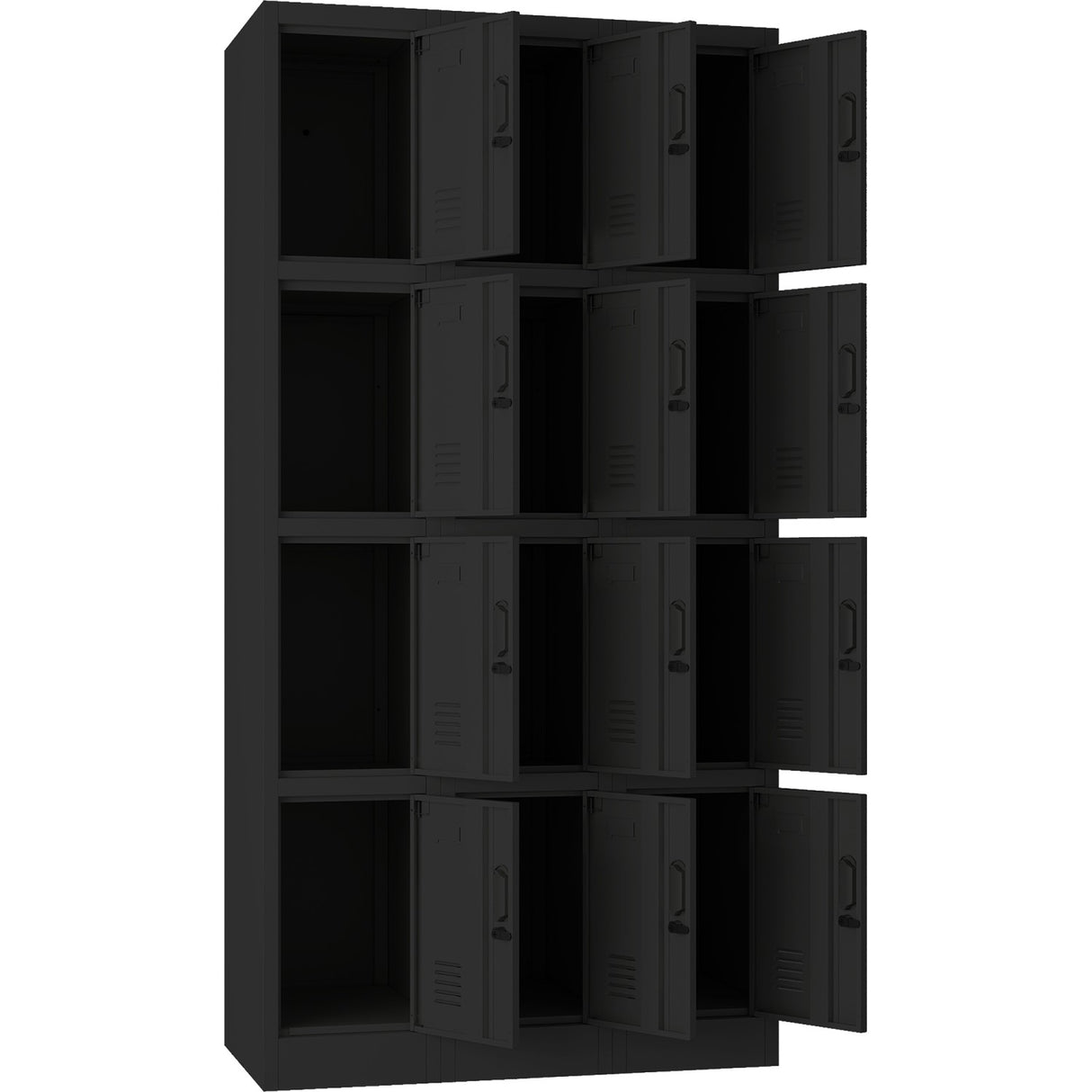 Commercial Black 12 Door Locker 900x400x1800mm | Locker12 Twblack