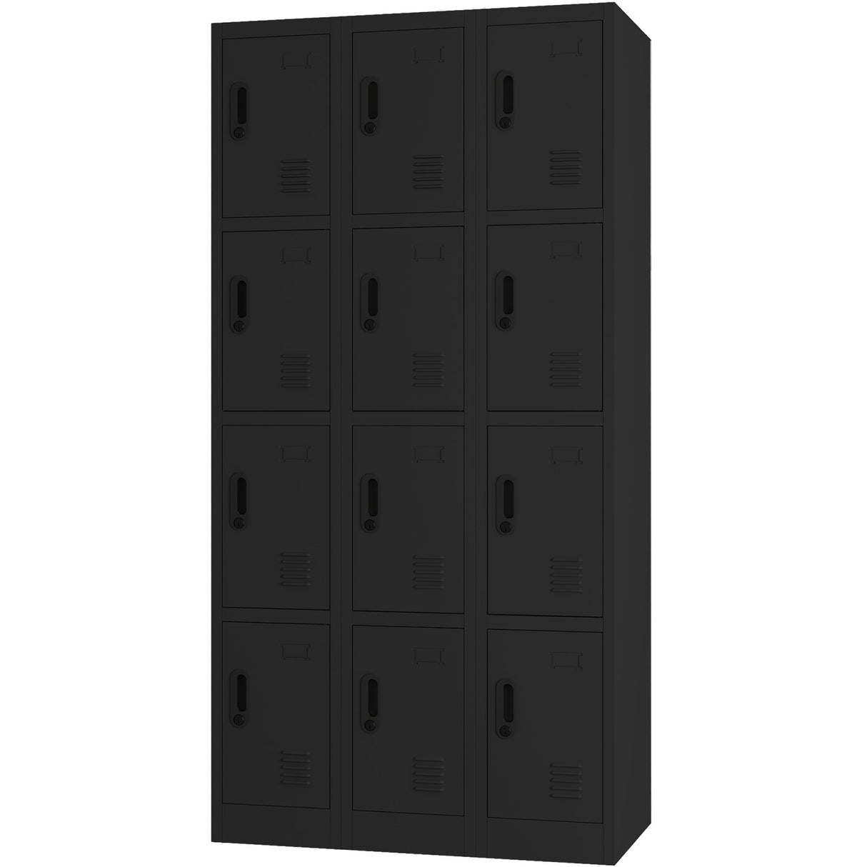 Commercial Black 12 Door Locker 900x400x1800mm | Locker12 Twblack