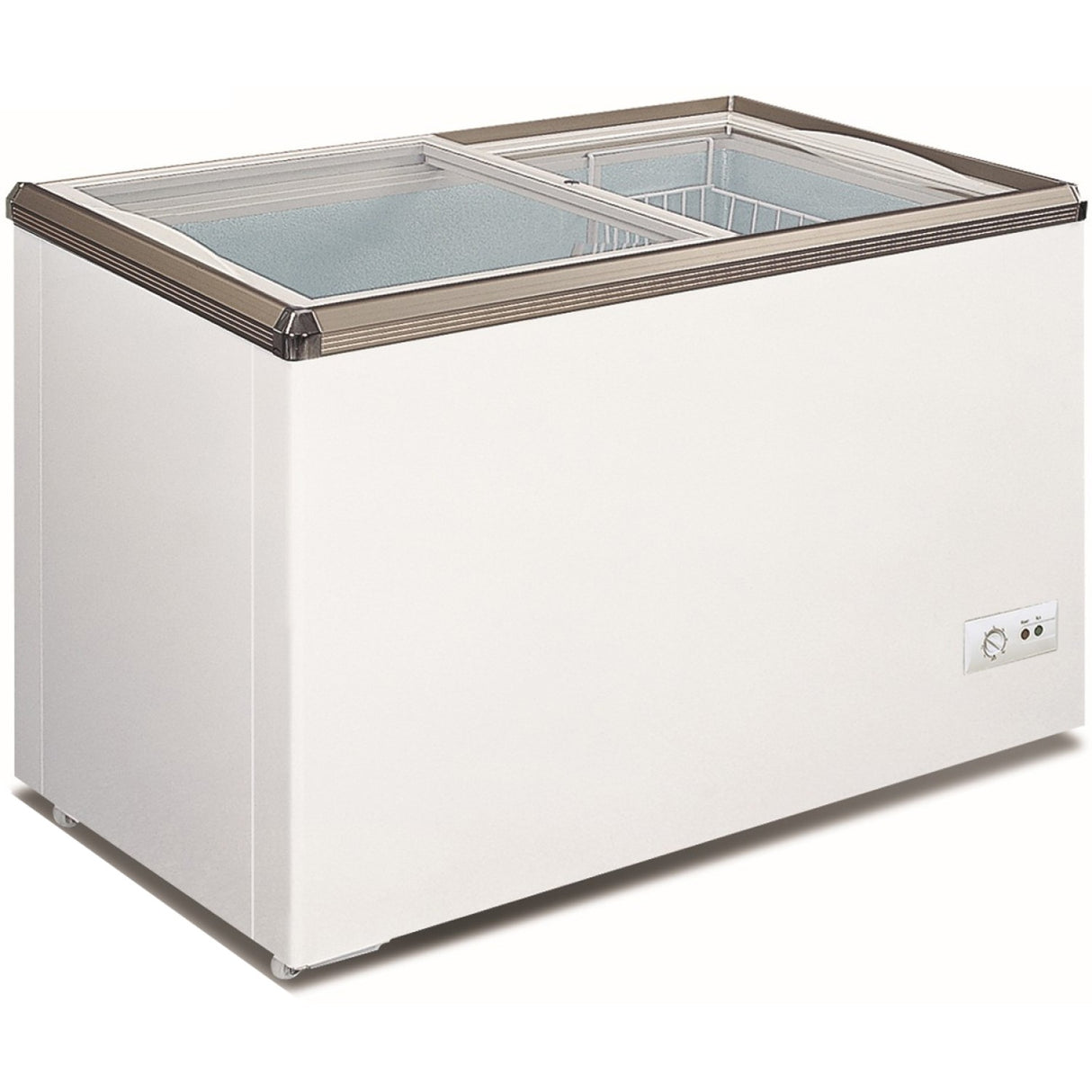 Commercial Display Chest Freezer Sliding Glass Lid 180 Litres | Lvnt230