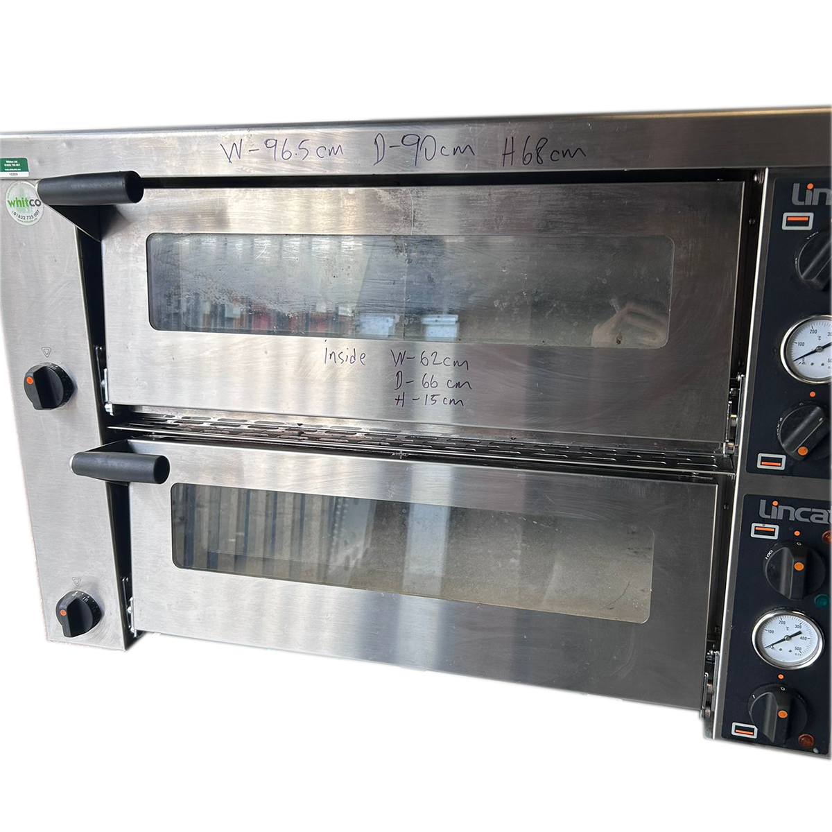 Lincat Double Deck Electric 3P Pizza Oven 97x90x68cm - Refurbished