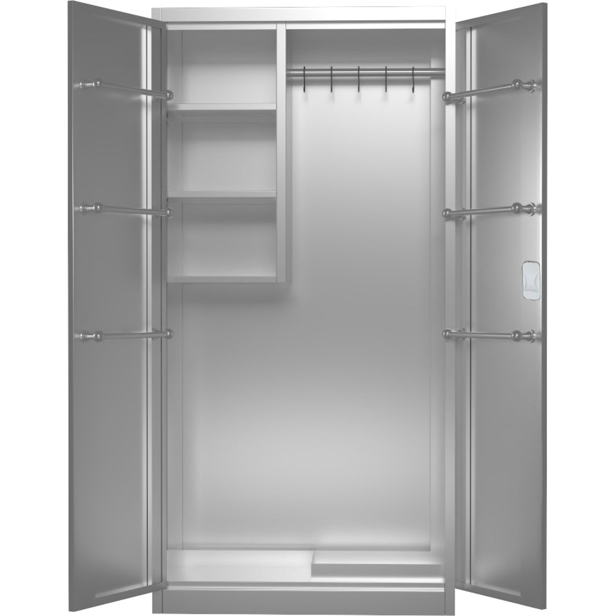 Commercial Stainless Steel Cleaning Cabinet 2 Doors 900x400x1800mm | Mbss201 H1802 Dcc