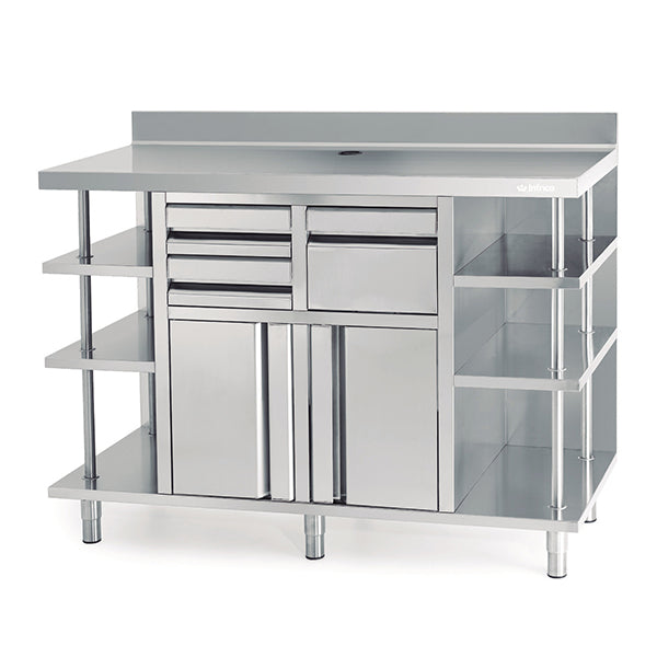 1960mm Wide Back Bar Coffee Storage Unit