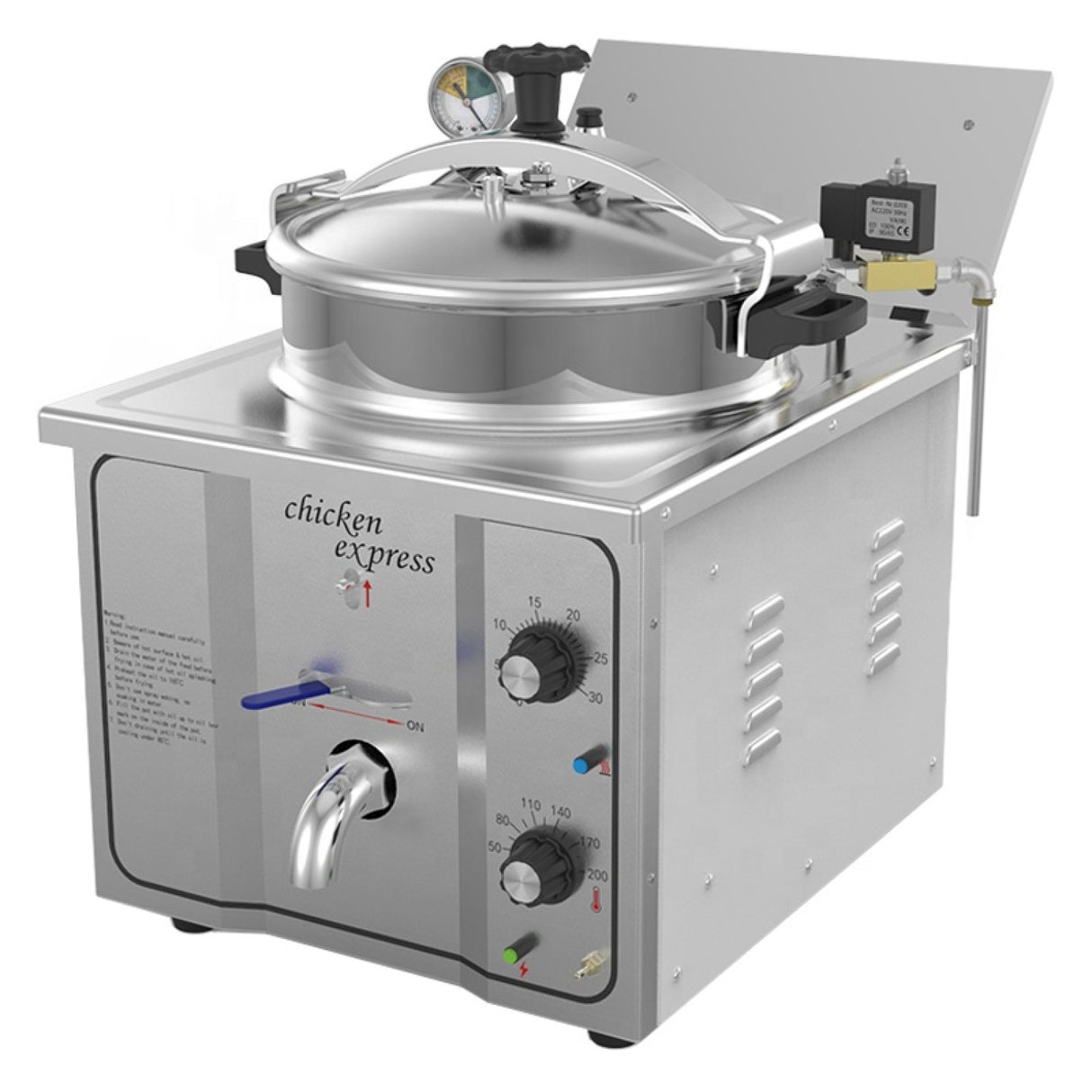 Commercial Pressure Fryer 15 Litres 3k W Countertop | Mdxz16