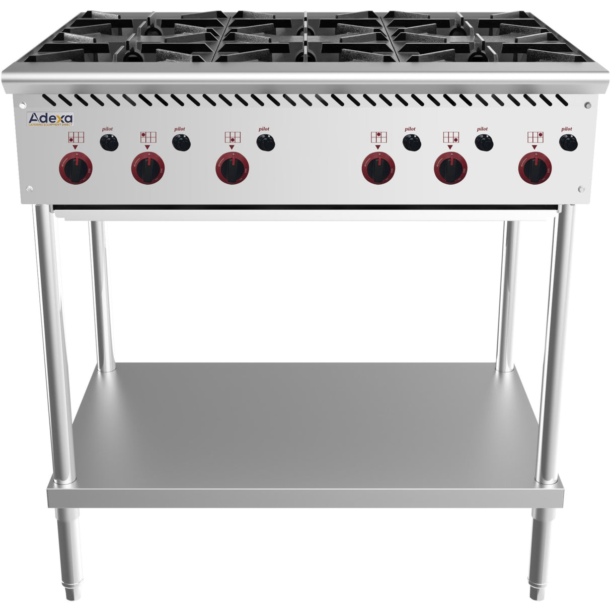 Commercial Gas Boiling Top 6 Burner Freestanding 915mm Width | Mgb36 Mf