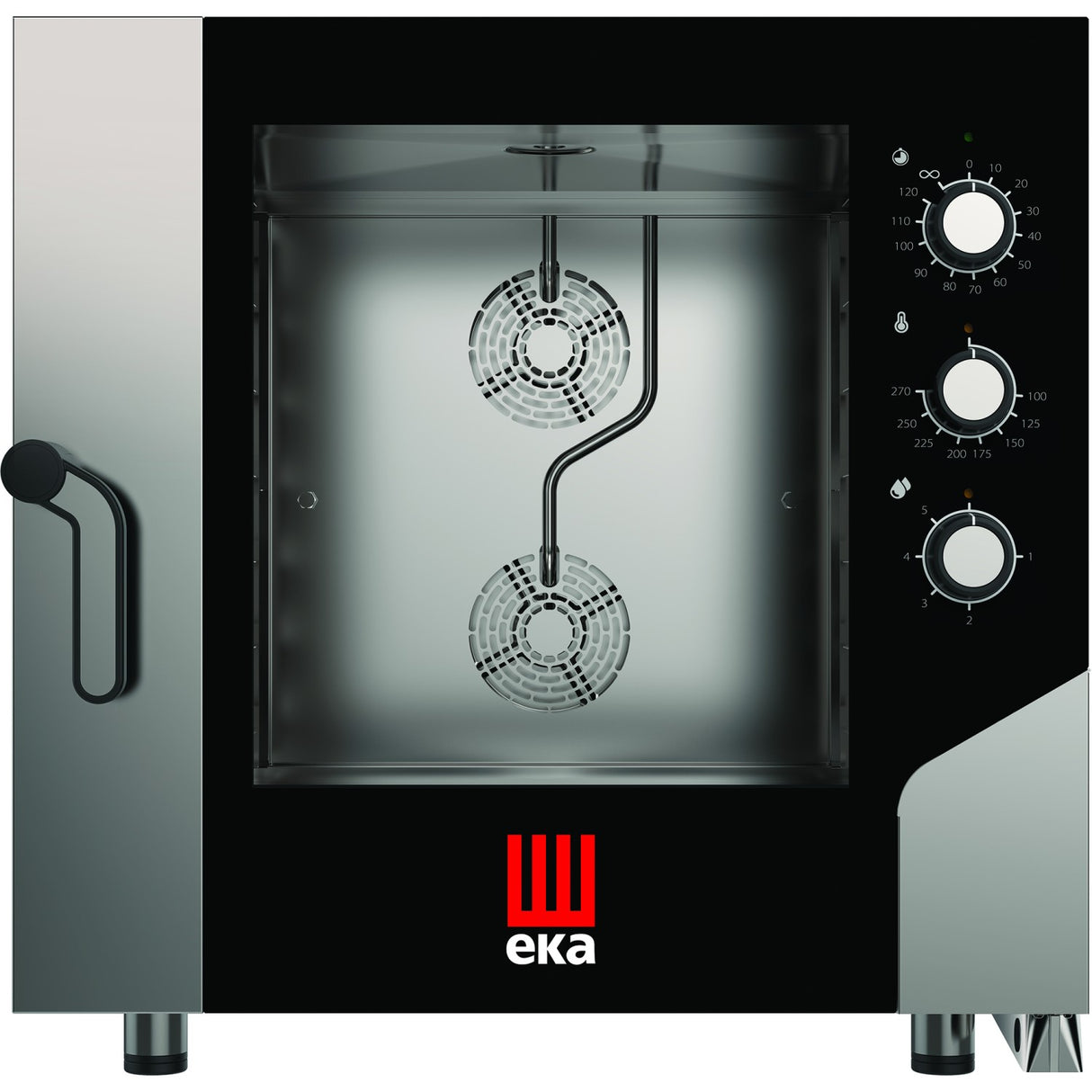 Professional Combi Steamer Electric 7 Trays Gn1/1 Electromechanic Controls Direct Steam | Tecnoeka Mkf711 S