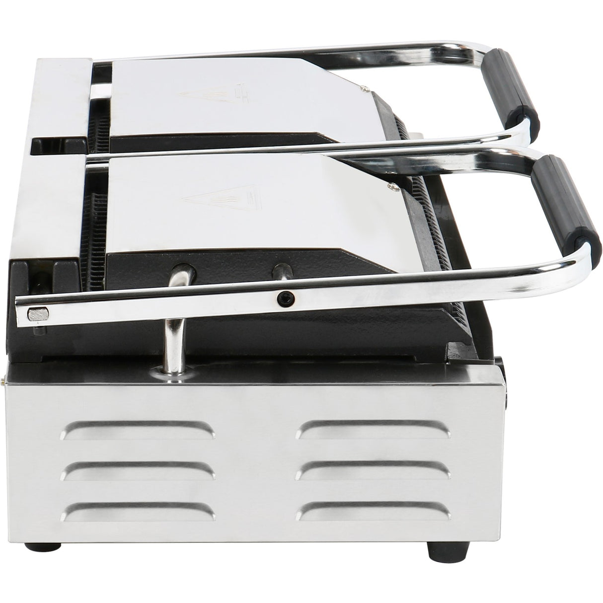 Heavy Duty Twin Panini Contact Grill Dual Zone 3.6k W Ribbed | Mlp813