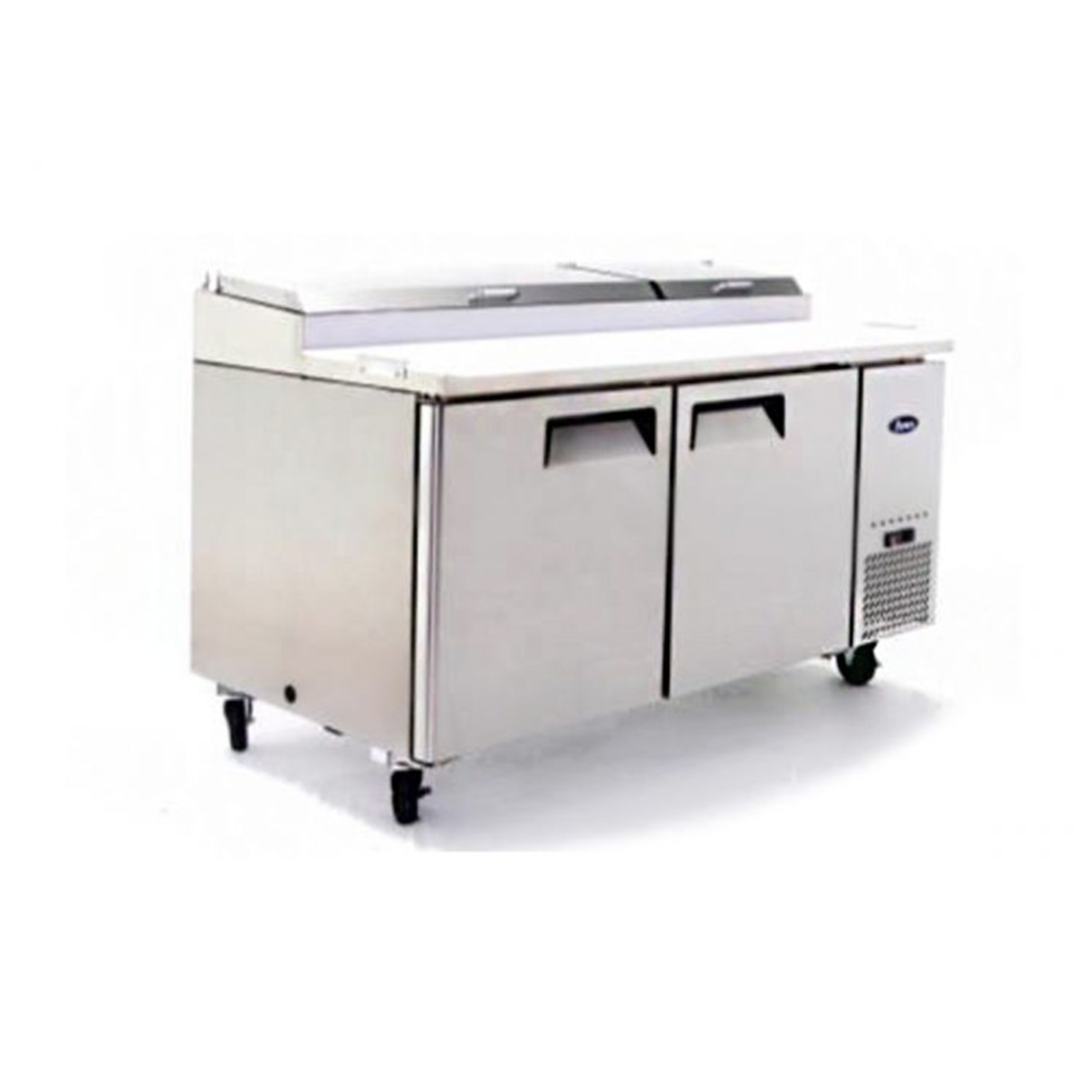 2 Door Refrigeration Preparation Table Including 9x 1/3 GN Pan Option MPF8202GR