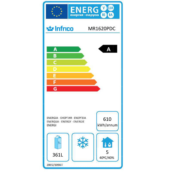 Double Hinged Door Pass Thru Refrigerated Counter