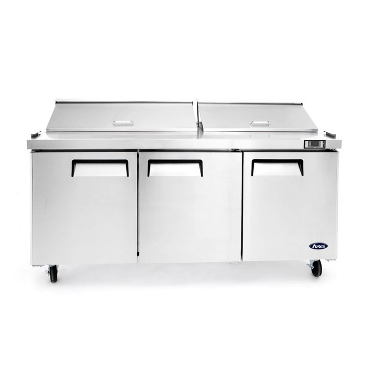 Atosa MSF8304GR Heavy Duty 3 Door Prep Fridge 930 Litres with 9nr x 1/3 GN pans