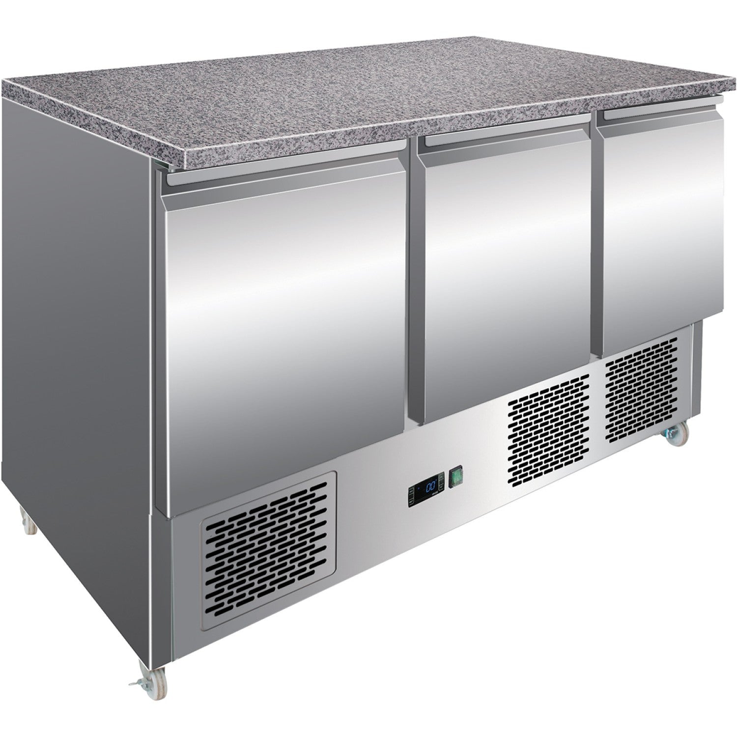 Refrigerated Prep Counter Marble Top 3 Doors |  Mts93