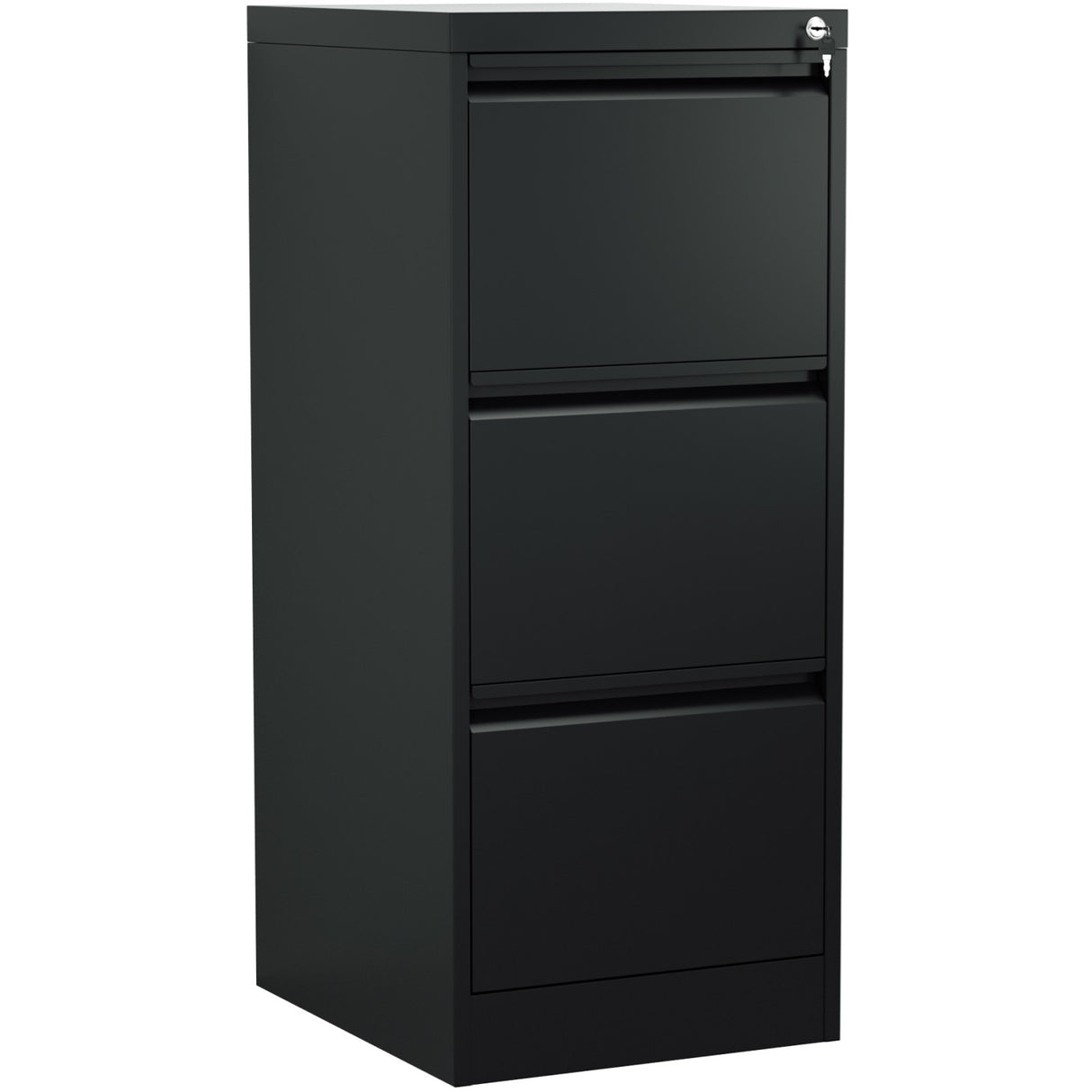 Professional Filing Cabinet 3 Drawer 460x620x1025mm Black | Mxdc2 Black