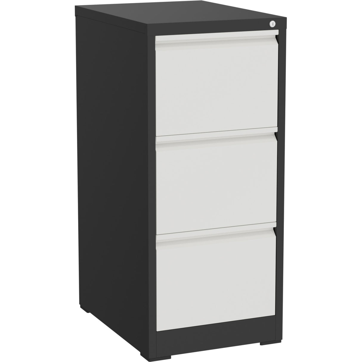 Professional Filing Cabinet 3 Drawer 460x620x1025mm Dark Grey &Amp; White | Mxdc2 Darkgrey