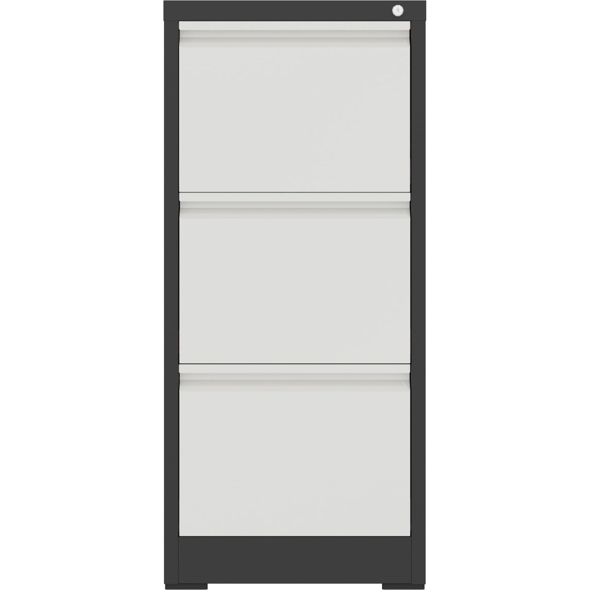 Professional Filing Cabinet 3 Drawer 460x620x1025mm Dark Grey &Amp; White | Mxdc2 Darkgrey