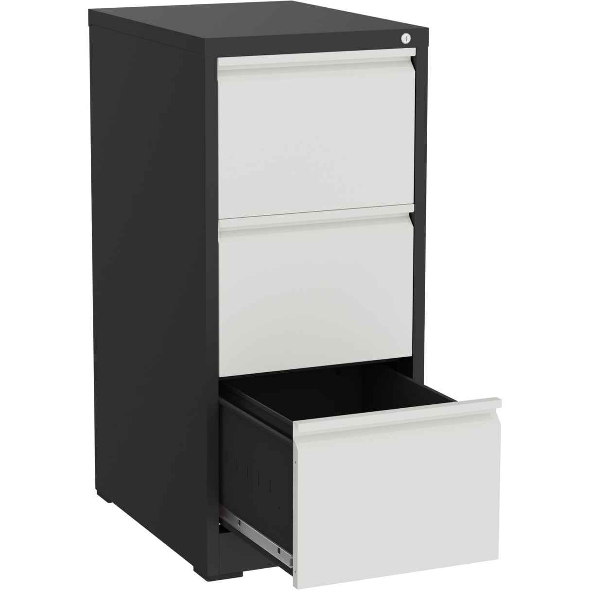 Professional Filing Cabinet 3 Drawer 460x620x1025mm Dark Grey &Amp; White | Mxdc2 Darkgrey