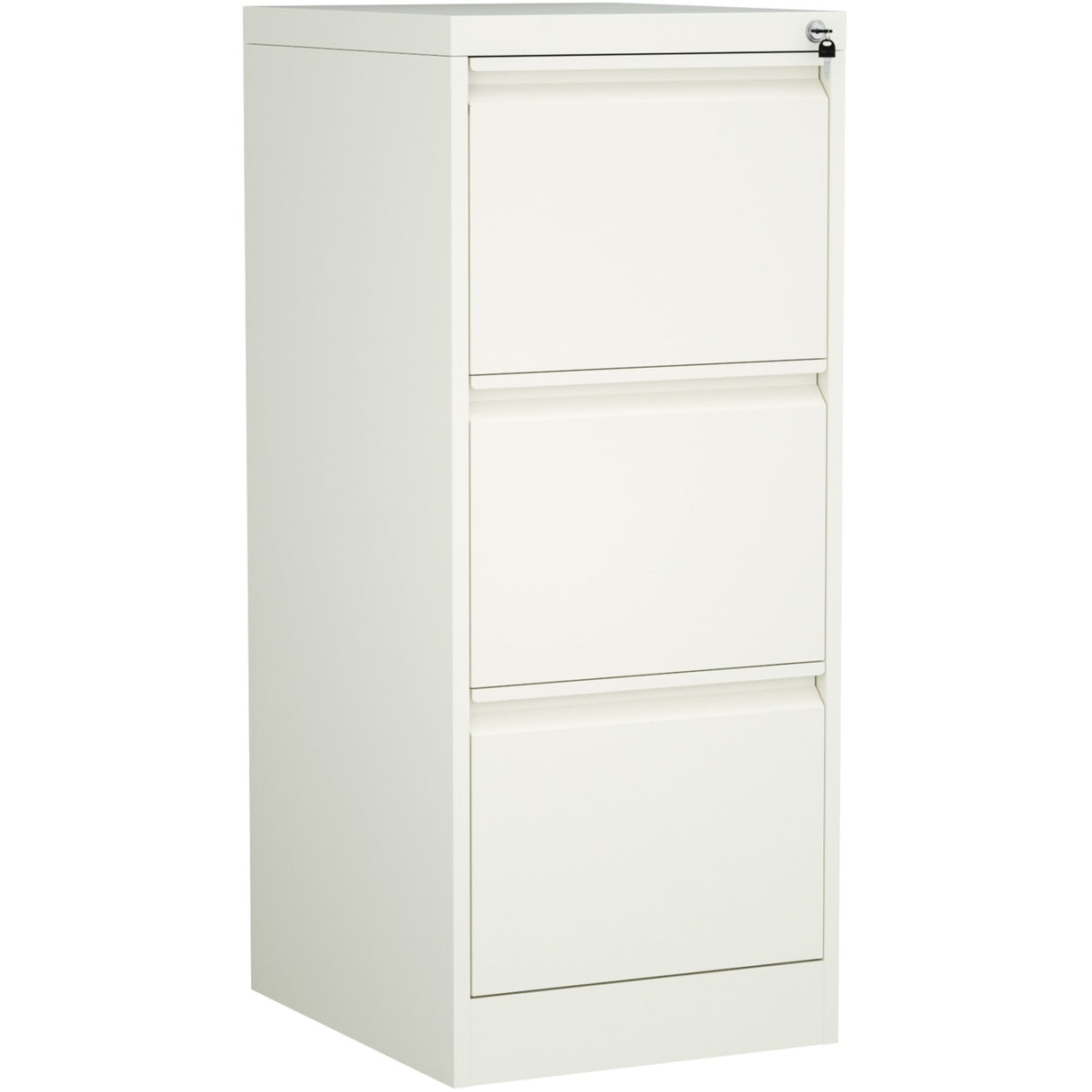 Professional Filing Cabinet 3 Drawer 460x620x1025mm White | Mxdc2 White