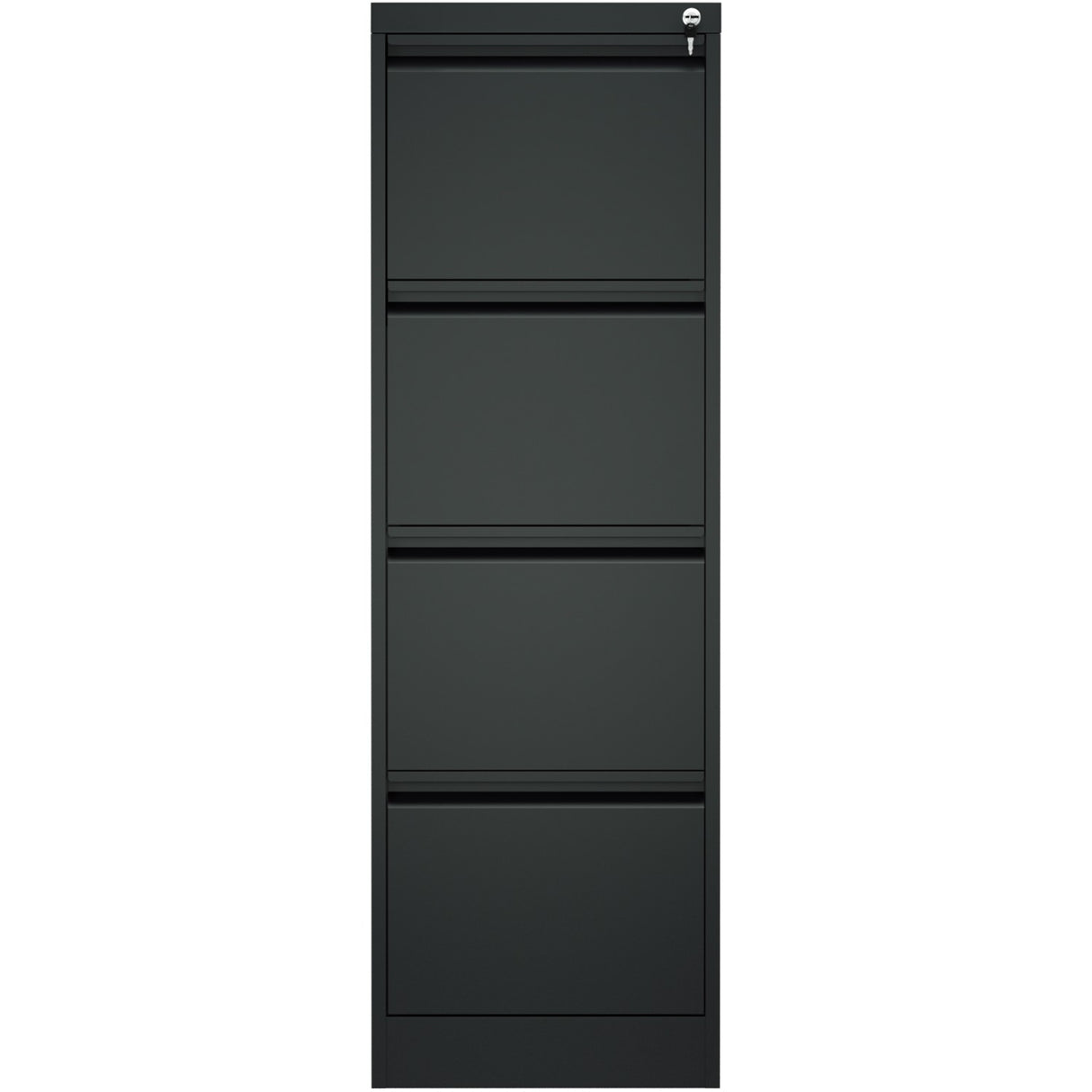 Professional Filing Cabinet 4 Drawer 460x620x1330mm Black | Mxdc3 Black