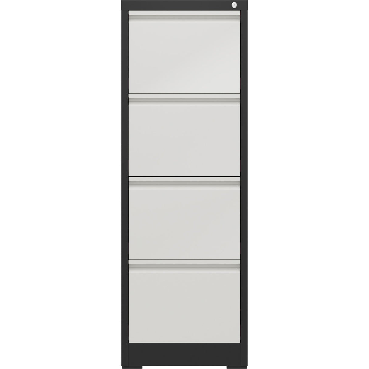 Professional Filing Cabinet 4 Drawer 460x620x1330mm Dark Grey &Amp; White | Mxdc3 Darkgrey