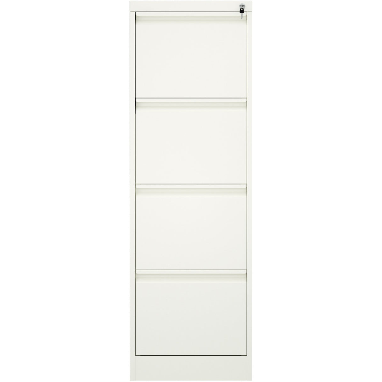 Professional Filing Cabinet 4 Drawer 460x620x1330mm White | Mxdc3 White