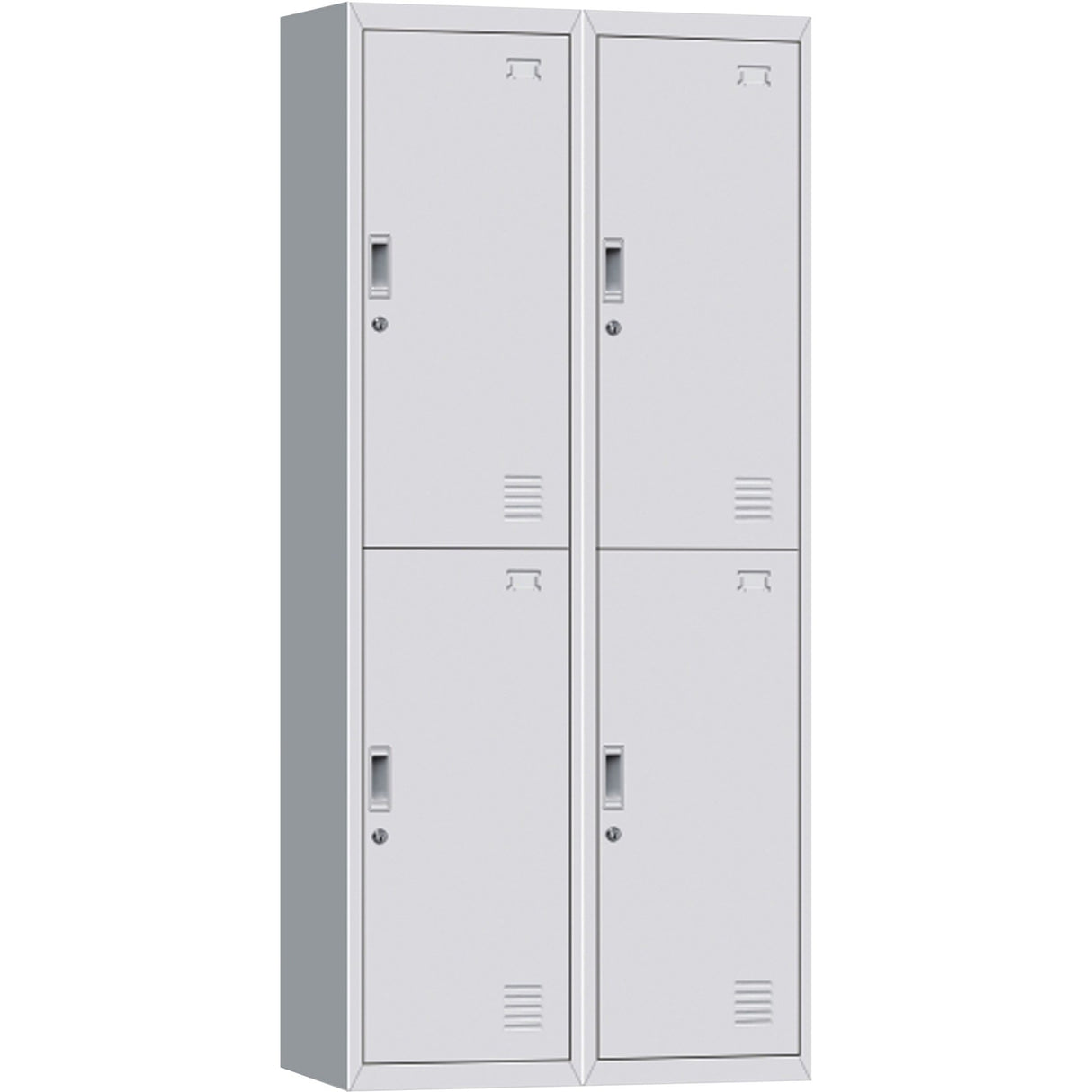 Commercial 4 Door Locker 760x450x1850mm White | Myl04 White