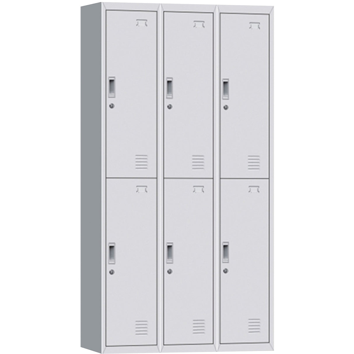 Commercial 6 Door Locker 900x450x1850mm White | Myl06 White