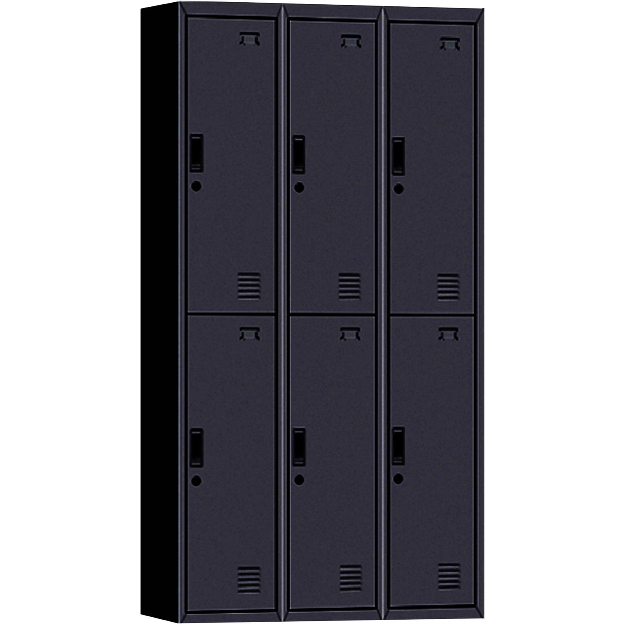 Commercial 6 Door Locker 900x450x1850mm Black | Myl06 Black