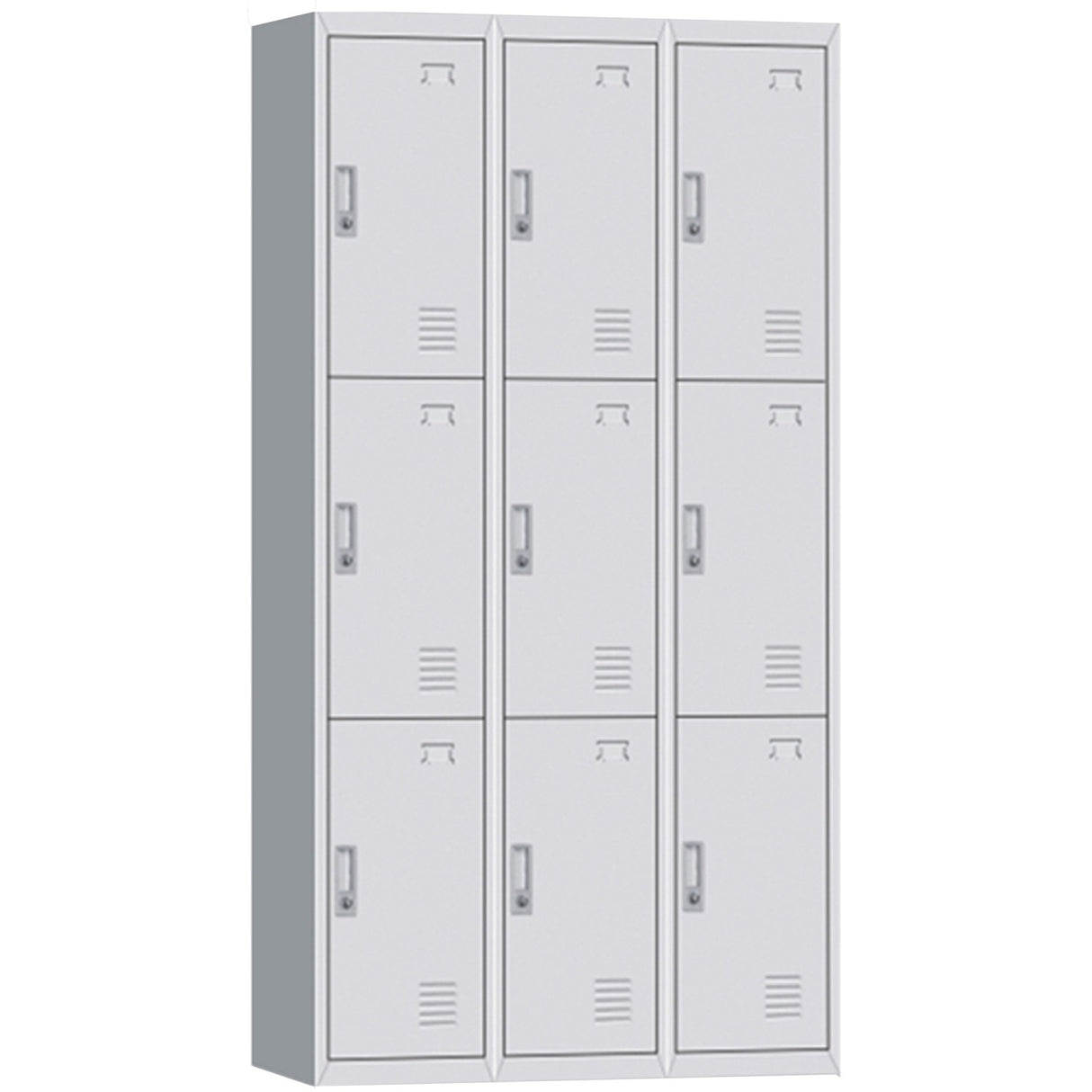 Commercial 9 Door Locker 900x400x1850mm White | Myl09 White