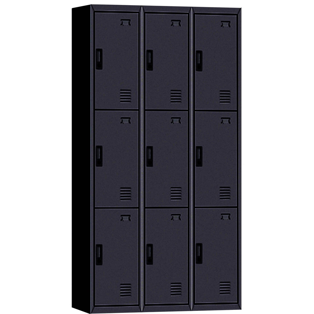 Commercial 9 Door Locker 900x400x1850mm Black | Myl09 Black