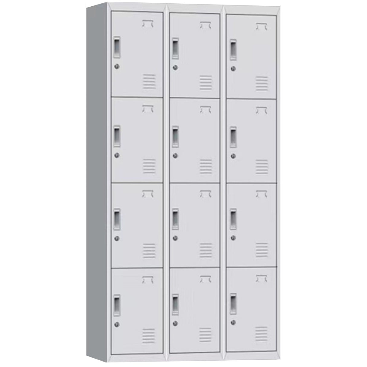 Commercial 12 Door Locker 900x400x1850mm White | Myl12 White