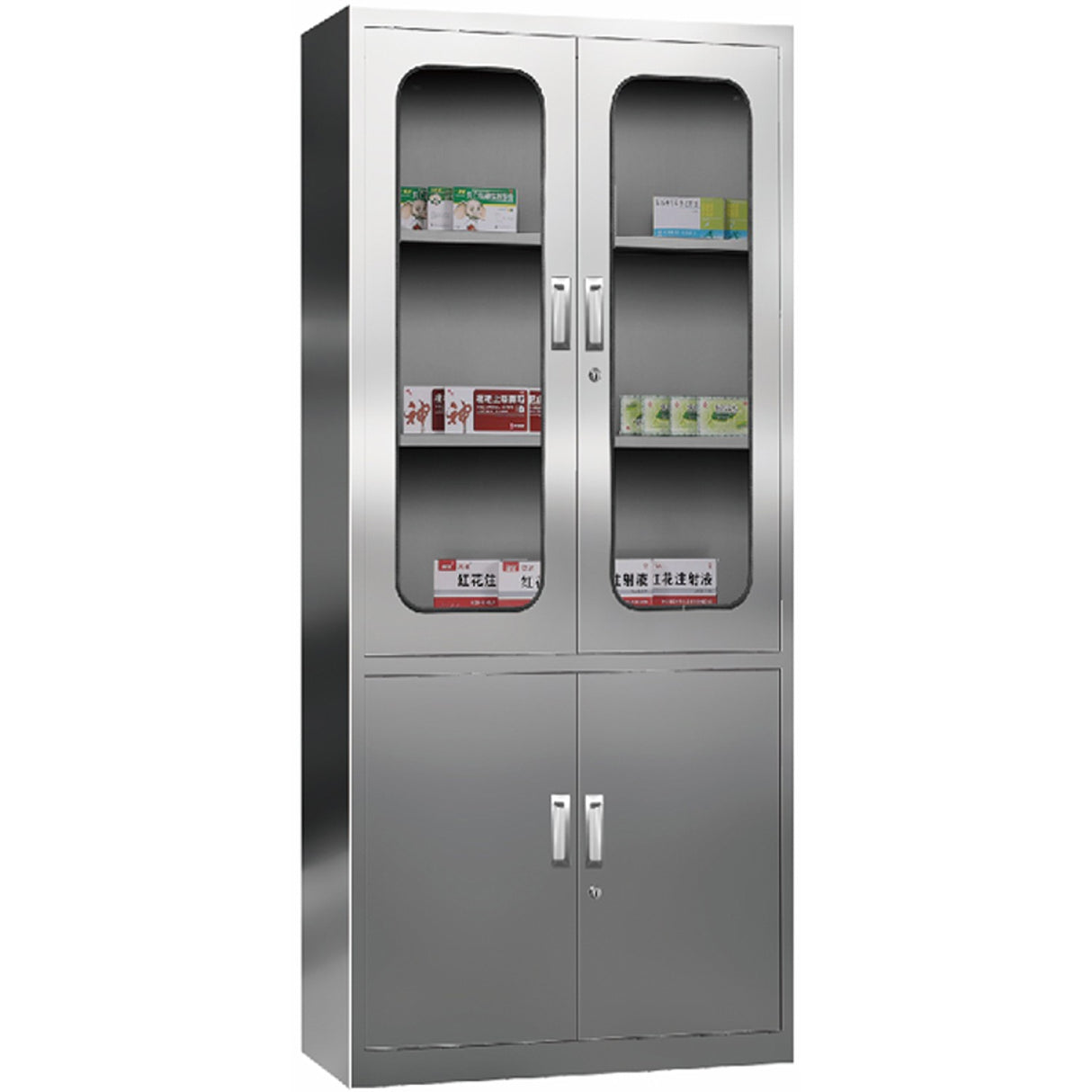 Commercial Stainless Steel Cabinet 4 Doors 900x400x1800mm | Myslc02