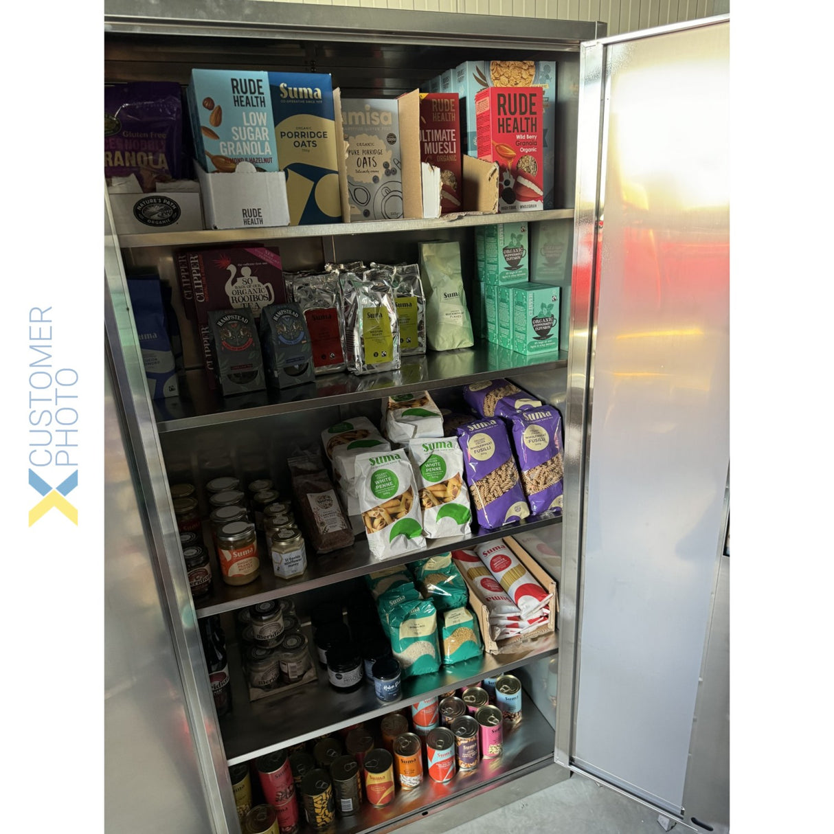 Commercial Stainless Steel Cabinet 2 Doors 900x400x1800mm | Myslc04