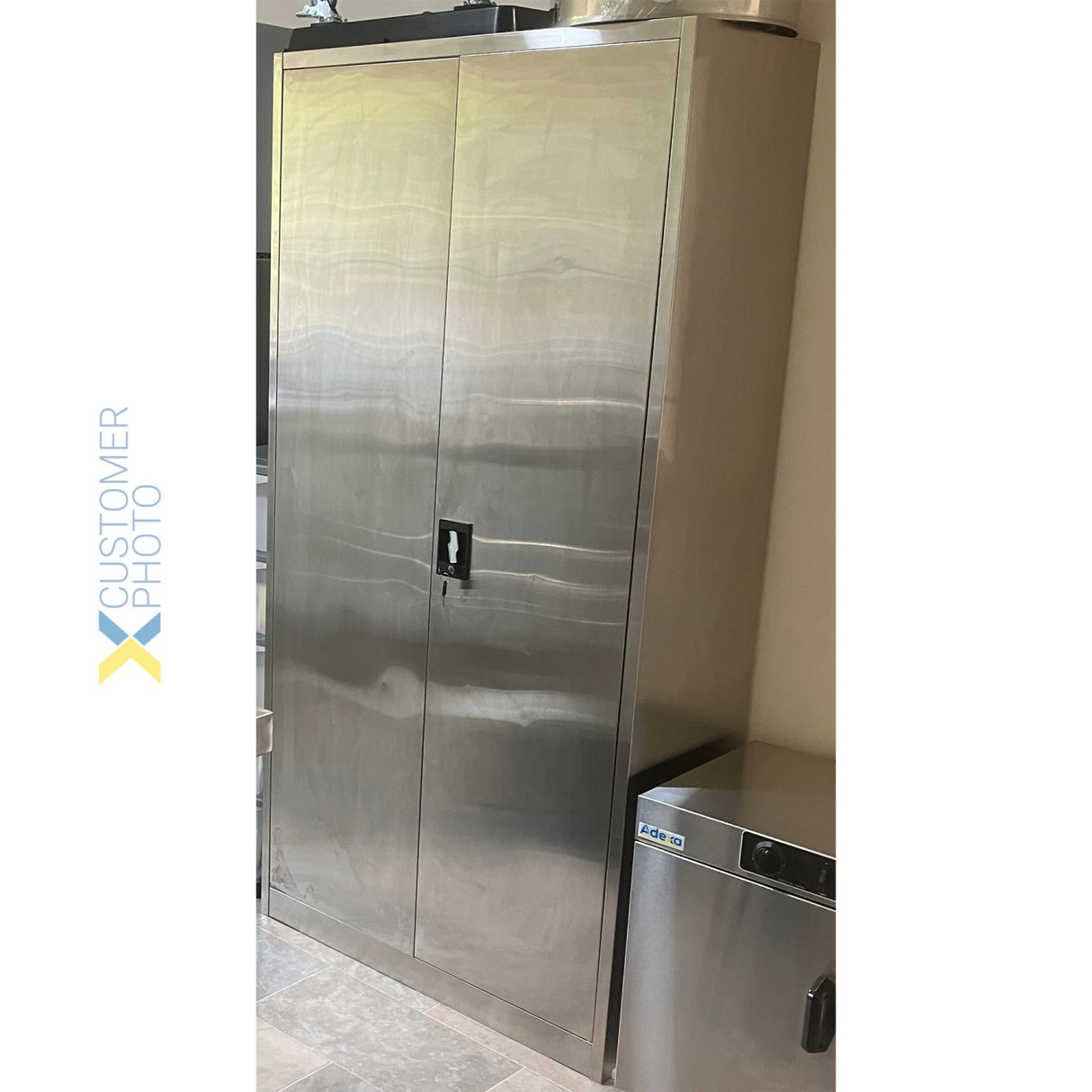 Commercial Stainless Steel Cabinet 2 Doors 900x400x1800mm | Myslc04