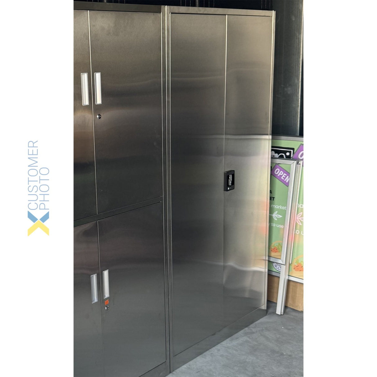 Commercial Stainless Steel Cabinet 4 Doors 900x400x1800mm | Myslc05