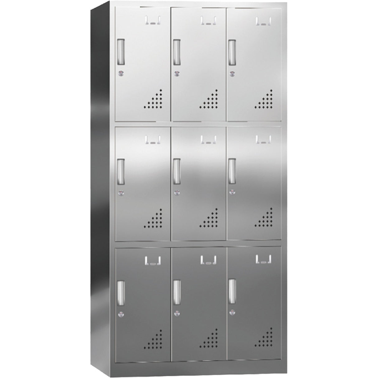 Commercial Stainless Steel 9 Door Locker 900x500x1800mm | Myslc09