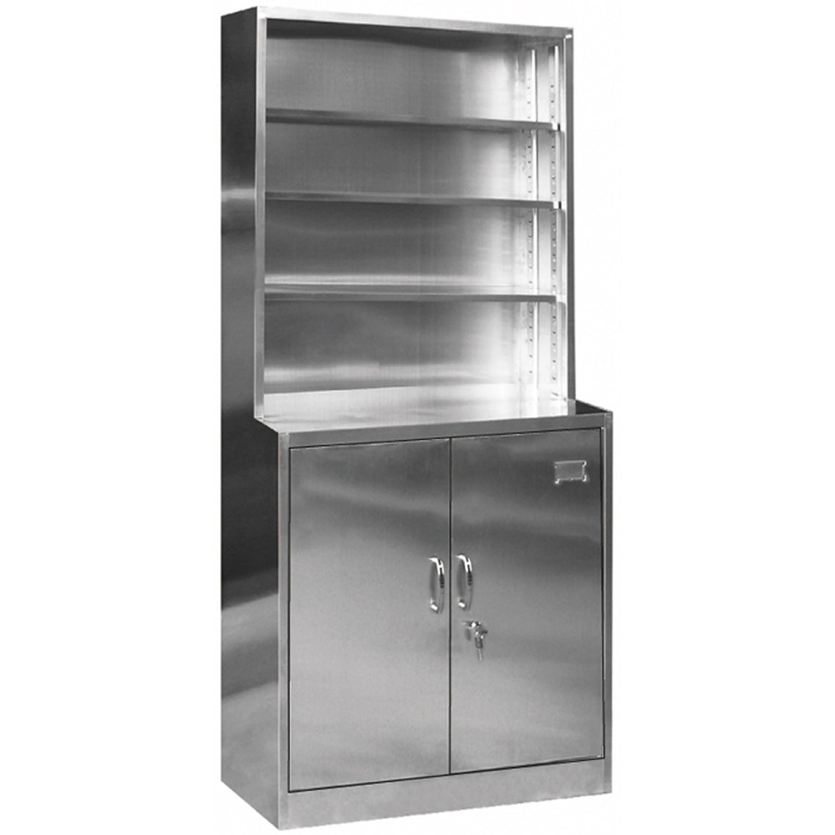 Commercial Stainless Steel Cabinet 2 Doors 4 Shelves 850x500x1850mm | Myslc13