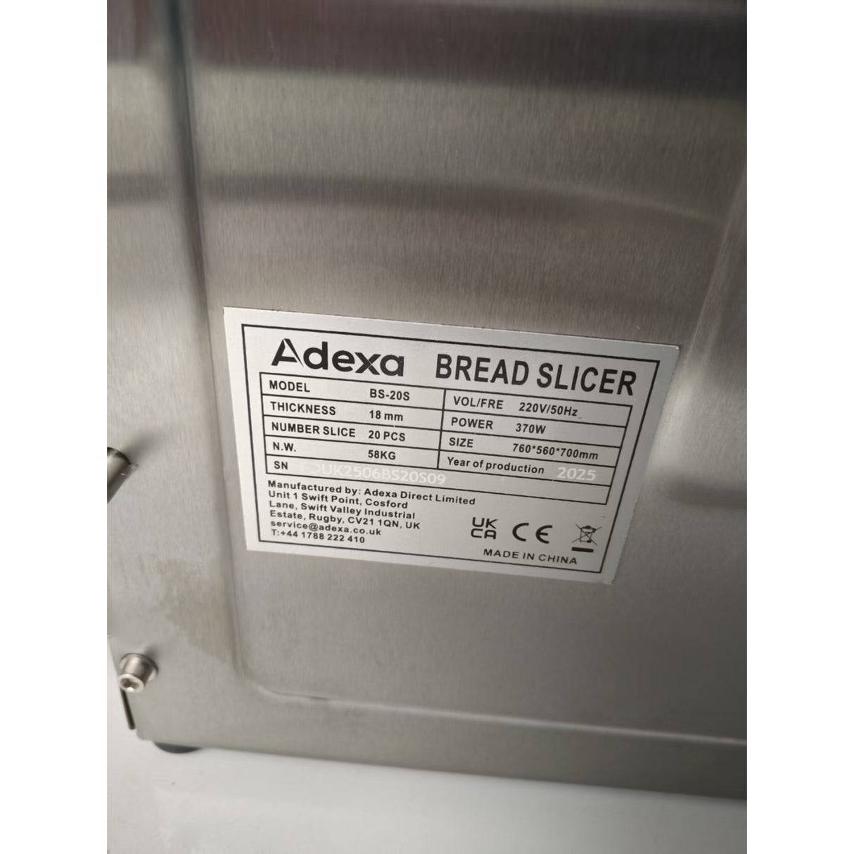 Commercial Automatic Countertop Bread Slicer 20 Slice 18mm Slices | Nbb20 Ss