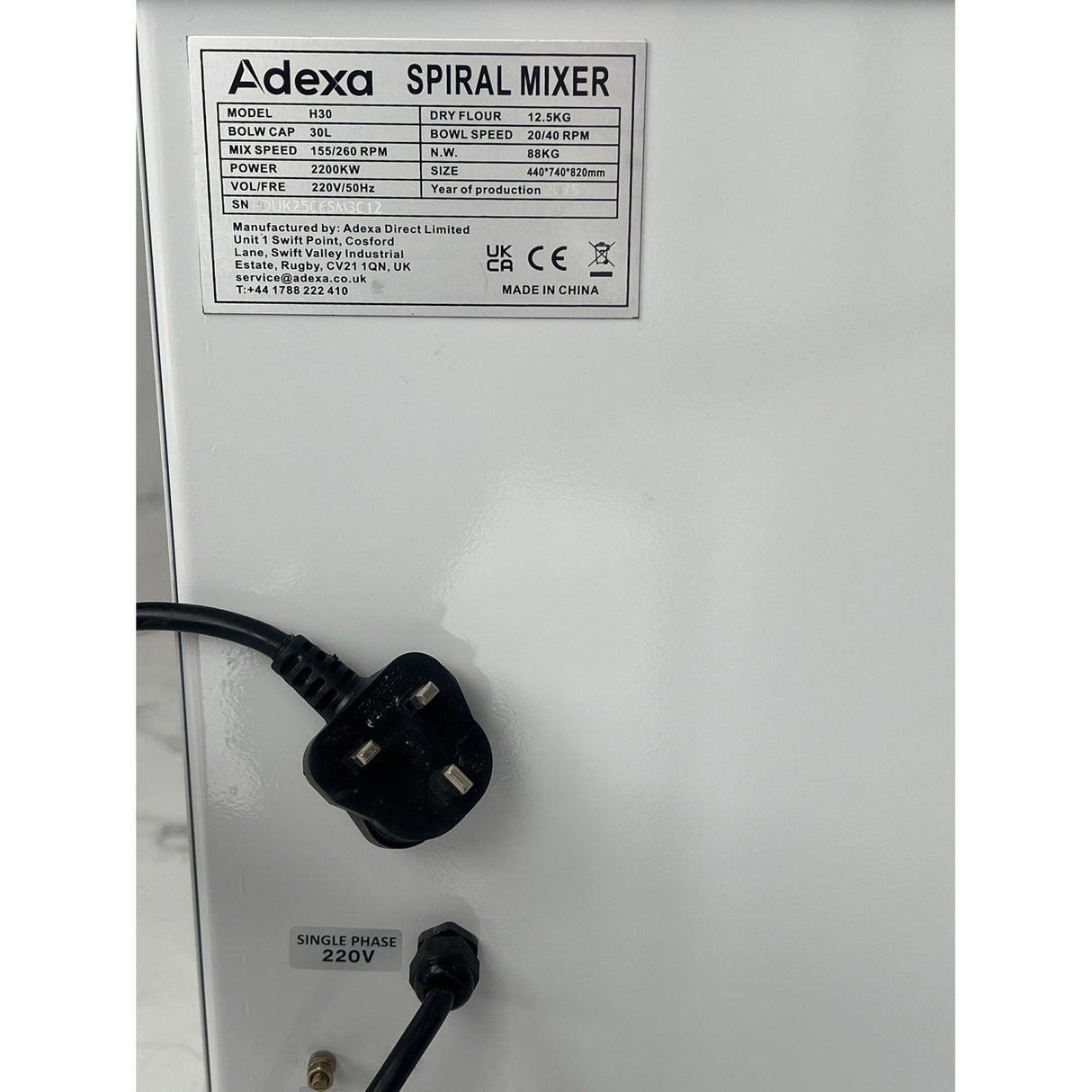 Professional Spiral Mixer 30 L 2 Speed | Nbh30