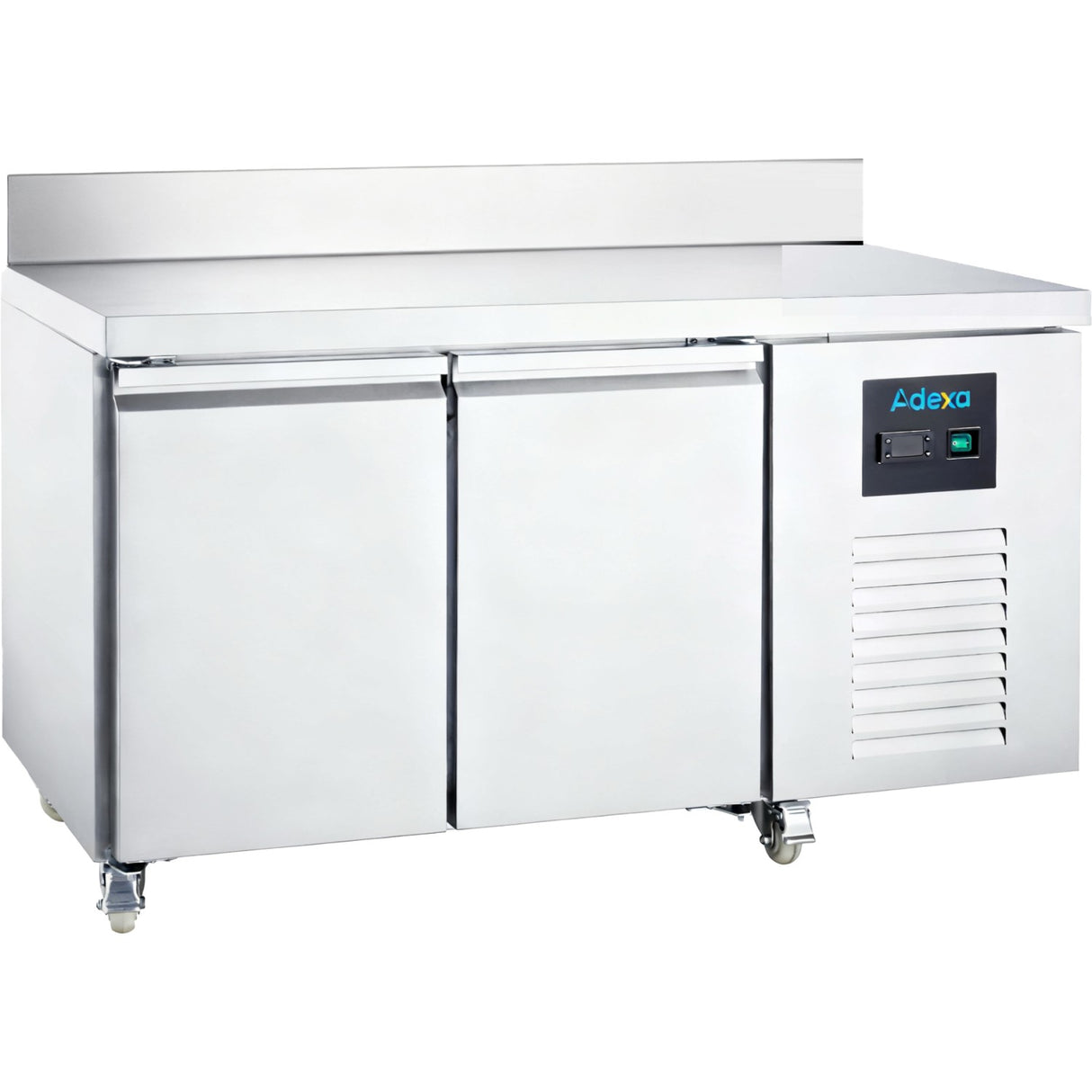 307 Ltr 2 Door Stainless Steel Freezer Prep Counter With Upstand | Norcold846
