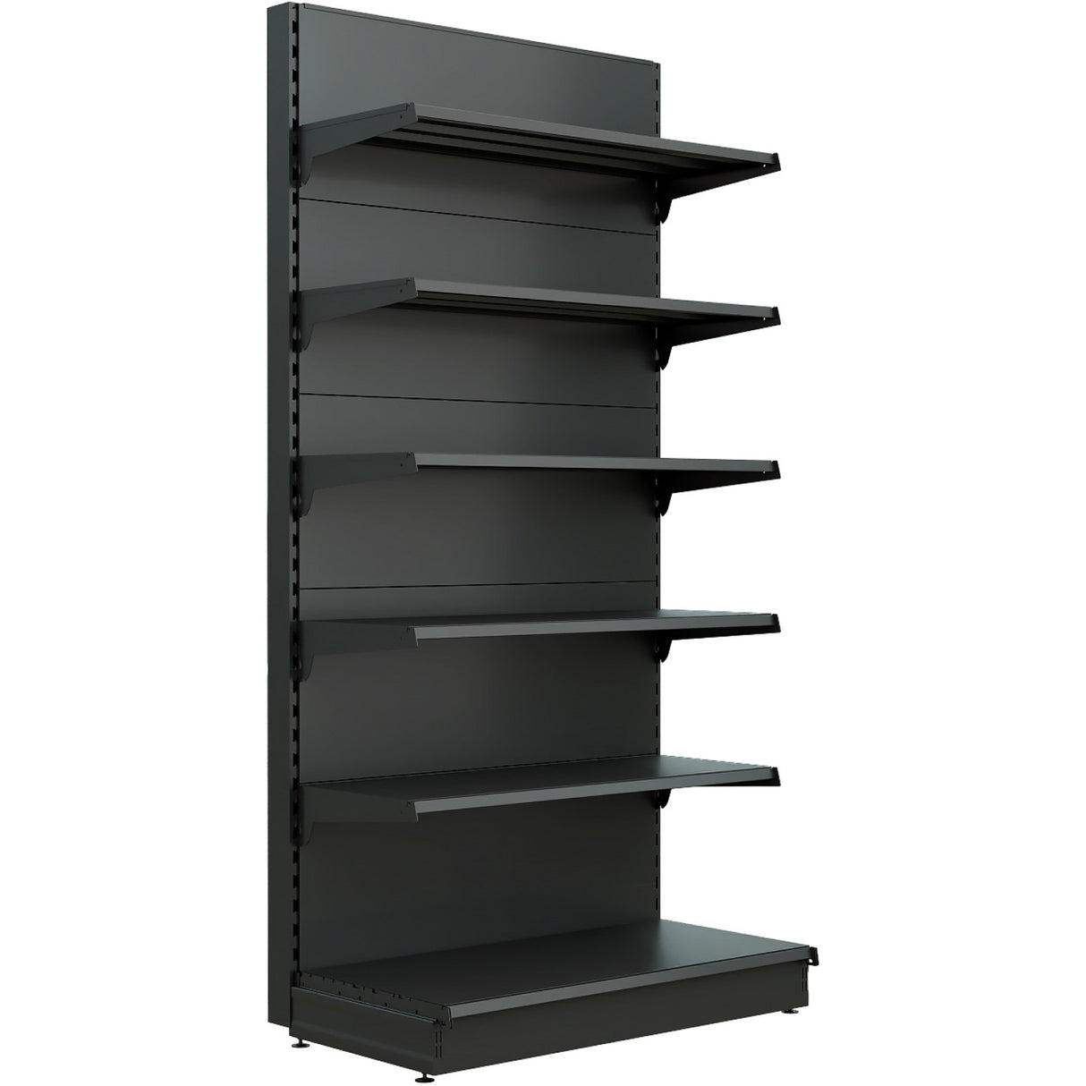 Retail Wall Shelving Add On Unit Black| Nsreu11 Black100 Add