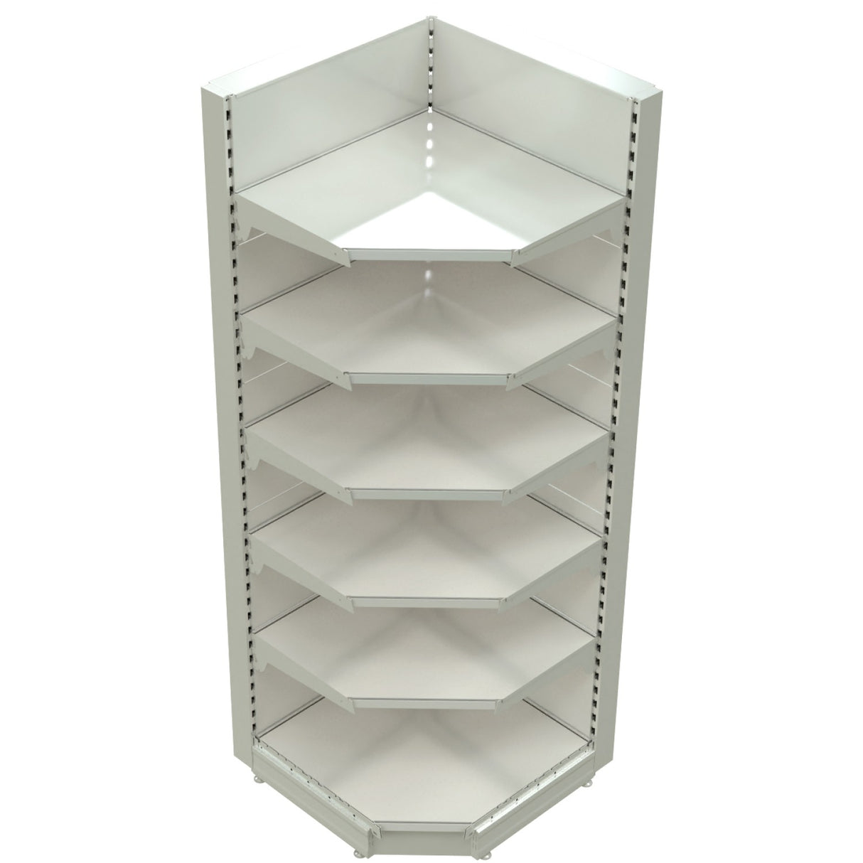 Retail Wall Shelving Corner Unit White | Nsreu11 Whitecorner