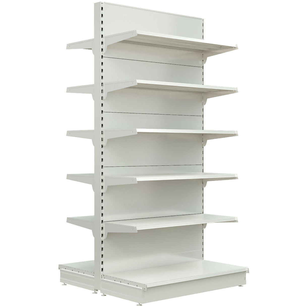 Retail Gondola Shelving Unit White | Nsreu12 Whitedouble