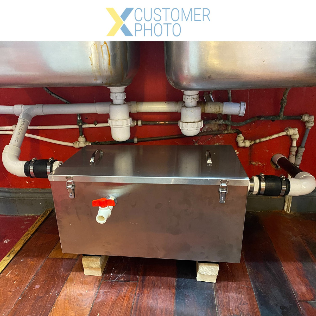 Grease Trap Fat Separator En1825 1 Certified Stainless Steel 45 Litres | Os12