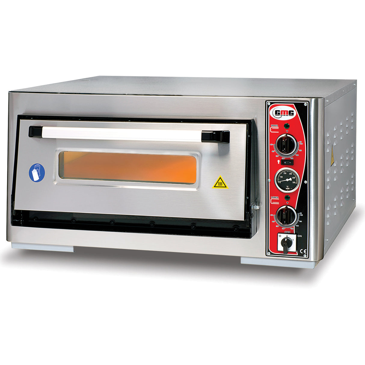 Electric Pizza Oven Premium Thermometer 1 Chamber 620x620mm Capacity 4 Pizzas At 12&Quot; 230 V/1 Phase | Pf6262 Et