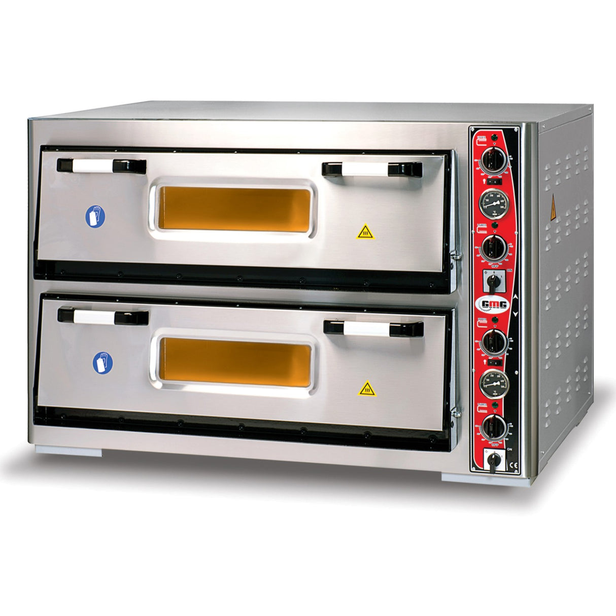 Electric Pizza Oven Premium Thermometer 2 Chambers 920x620mm Capacity 6+6 Pizzas At 12&Quot; 230 V/1 Phase | Pf9262 Det