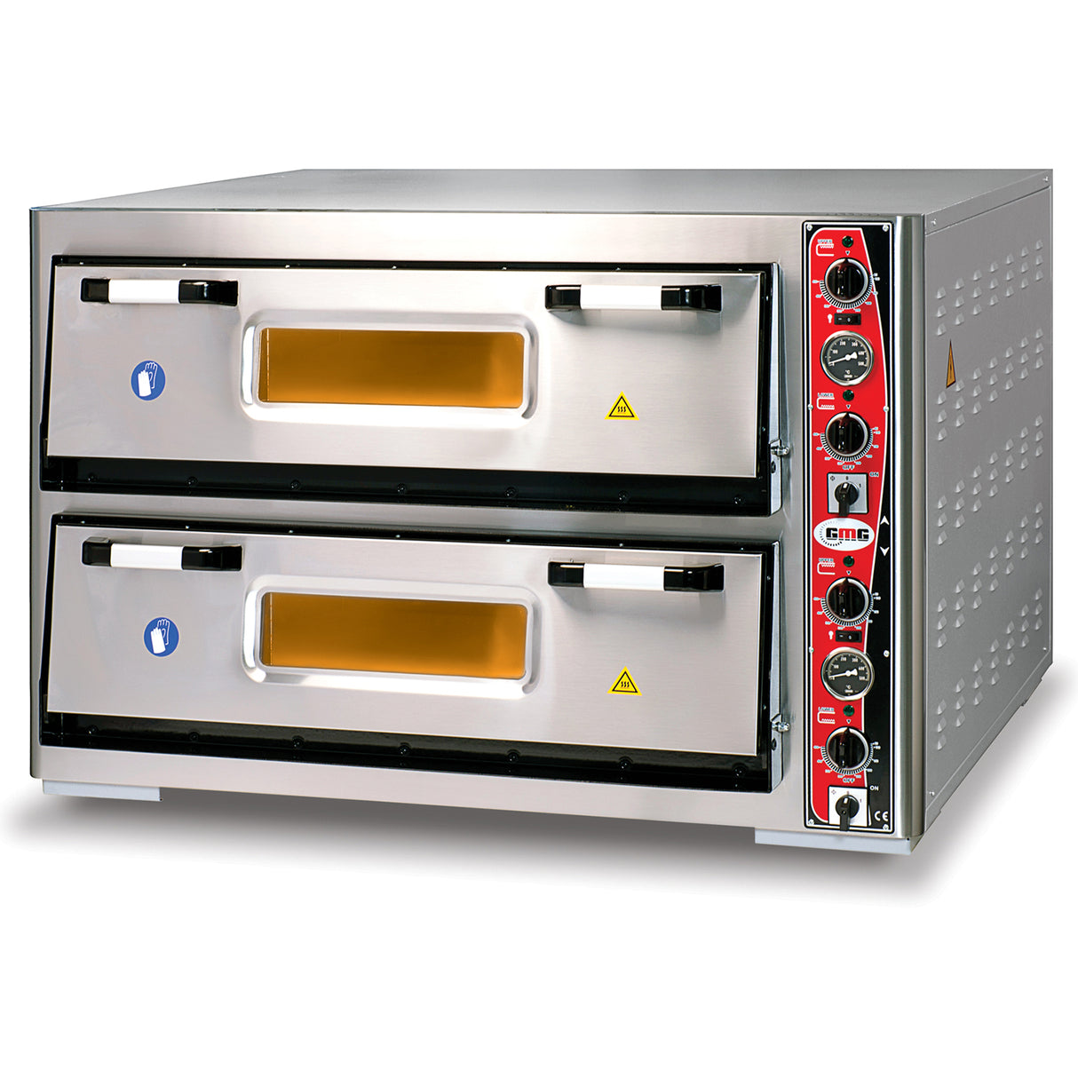 Electric Pizza Oven Premium Thermometer 2 Chambers 920x920mm Capacity 9+9 Pizzas At 12&Quot; 230 V/1 Phase | Pf9292 Det