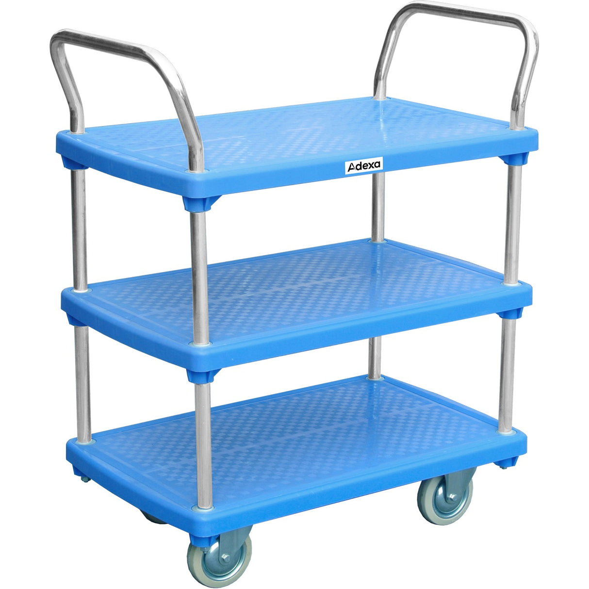 Platform Trolley 3 Tier Blue 810x500x930mm 210kg | Ppt815032