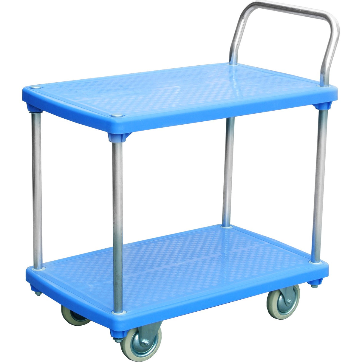 Professional Heavy Duty 2 Tier Platform Trolley With Handle 225kg Capacity 910x600mm | Ppt916021