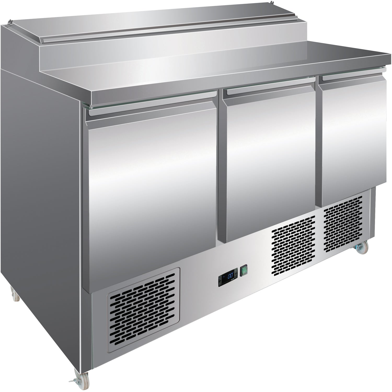 Refrigerated Prep Table 3 Doors Sandwich Top 8x Gn1/6 |  P33