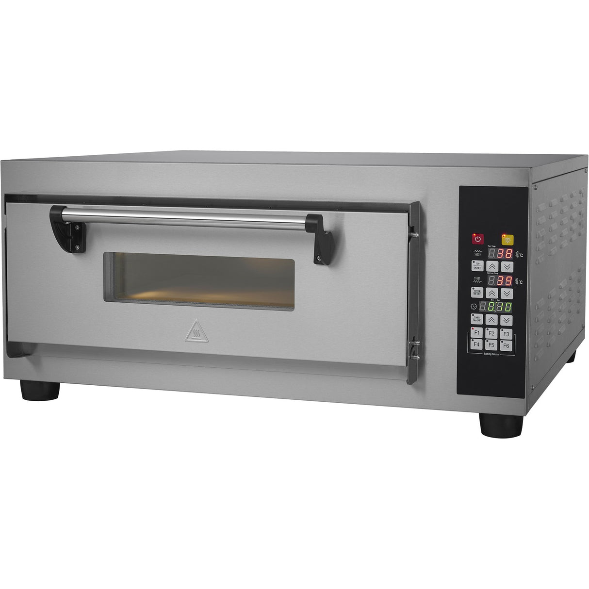 Commercial Pizza Oven Electric 1 Chamber 500x500mm 450°C Digital Controls 4.2k W 230 V | Ps551 E