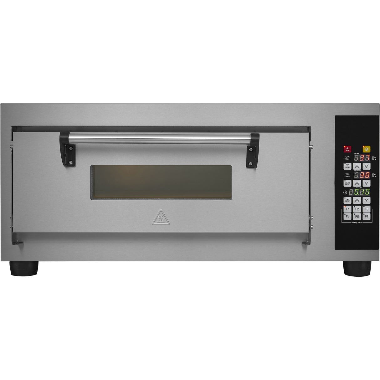 Commercial Pizza Oven Electric 1 Chamber 500x500mm 450°C Digital Controls 4.2k W 230 V | Ps551 E